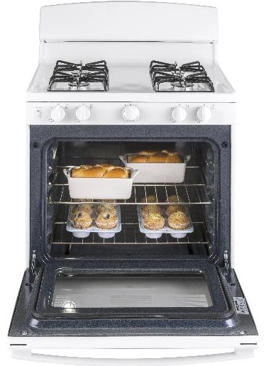 Ge gas top stove white